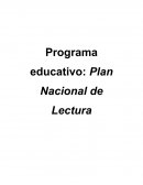 Programa educativo: Plan Nacional de Lectura