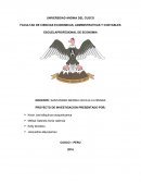 Crecimiento económico y desarrollo en la provincia de la convencion