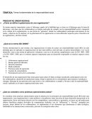 Temas fundamentales de la responsabilidad social.