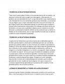 Teoría de la relatividad de Albert einstein