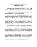 FORMAS DE GOBIERNO Y SU CICLO HISTÓRICO.