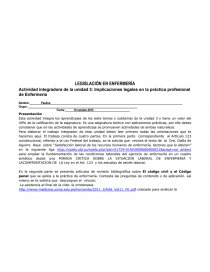 LEGISLACIÓN EN ENFERMERÍA.. Página 1