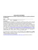 LEGISLACIÓN EN ENFERMERÍA.