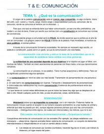 T & E: COMUNICACIÓN¿Qué es la comunicación?. Página 1
