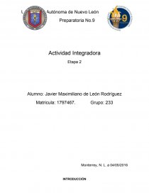 Artes Integradora. Página 1
