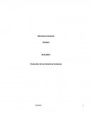 Actividad I Evolución de los derechos humanos