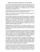 Medios de comunicación y la criminalidad