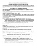 Actividad. Reconoce los conceptos básicos de la literatura