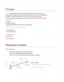 Torque y máquinas simples.
