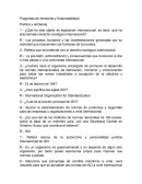 Preguntas de ambiente y sustentabilidad Mexico 2015.