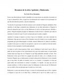 Resumen de la obra Apolonio y Bodoconio.