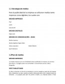 Estrategias de medios.