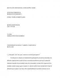TEORIA CURRICULARES.. Página 1