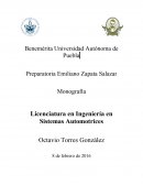 Tema- Licenciatura en Ingeniería en Sistemas Automotrices
