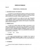 DERECHO ROMANO - ATRIBUTOS DE LA PERSONALIDAD
