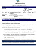 El Plan analìtico Estadística Descriptiva