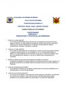 PRODUCCIÓN Y COSTOS DE LAS EMPRESAS.