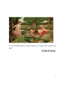 En una contemplación absorta, incapaz de apartarse de su imagen, acabó arrojándose a las aguas