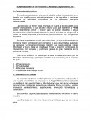 Emprendimiento de las pequeñas y medianas empresas en Chile