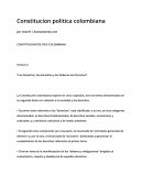 La Constitucion Politica Colombiana.