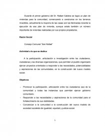 LINEAMIENTOS PARA LA VENTA Y DISTRIBUCION DE ALIMENTOS EN EL CONSEJO COMUNAL SAN RAFAEL DEL MUNICIPIO INDEPENDENCIA ESTADO YARACUY. AÑO 2016. Página 5