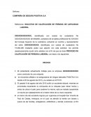 SOLICITUD PERDIDA DE CAPACIDAD LABORAL.