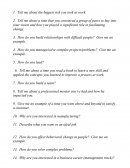 Preguntas mas frcuentes para una entrevista.