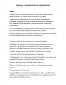 Manejo Comunicación e informacion.