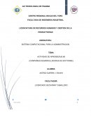 Actividad de aprendizaje Compañias desarrolladoras de software