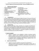 PLAN DE TRABAJO DE FISCALIAS ESCOLARES Y FISCALIAS AMBIENTALES 2014.