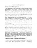 Sobre el arte de argumentar