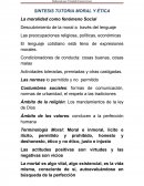 SINTESIS TUTORIA MORAL Y ÈTICA