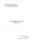 Resumen pedagogía de la autonomia de paulo freire
