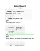 Máximos y mínimos.