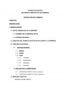 OBJETIVO DEL TRABAJO APLICATIVO EN CUANTO A LA EMPRESA.