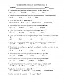 Examen Extraordinario de Matematicas 9