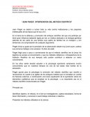Jean Piaget, intervencion del metodo cientifico