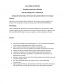 Evaluación Nutricional y Alimentaria del Lactante Menor (0 -12 meses)