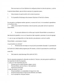 Macros en Excel configuracion. Página 1