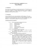 Plan de uso y ahorro de agua