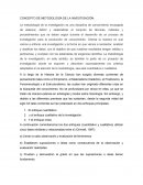 CONCEPTO DE METODOLOGÍA DE LA INVESTIGACIÓN