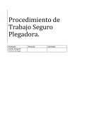 Procedimiento de trabajo plegadora.