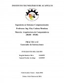 Ingeniería en Sistemas Computacionales. PRÁCTICA #2 Generador de Instrucciones