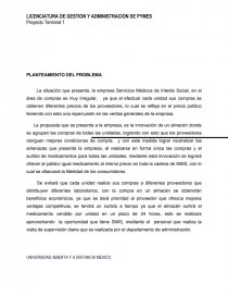 PROYECTO TERMINAL. ANÁLISIS DEL DIRECCIONAMIENTO ESTRATÉGICO. Página 11