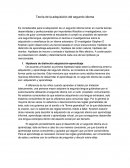 Teoría de la adquisición del segundo idioma