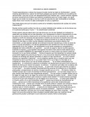 DISCURSO AL MEDIO AMBIENTE