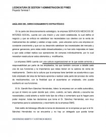 PROYECTO TERMINAL. ANÁLISIS DEL DIRECCIONAMIENTO ESTRATÉGICO. Página 6