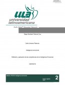 Reflexion de competencias emocionales.