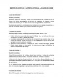 GESTIÓN DE COMPRAS Y LOGÍSTICA INTEGRAL – ANÁLISIS DE CASOS