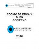 CÓDIGO DE ETICA Y BUEN GOBIERNO